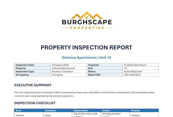 provide property administration and portfolio support